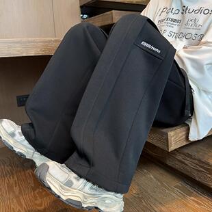 春季爆款运动裤男秋冬美式潮牌宽松直筒卫裤重磅休闲百搭男生裤子