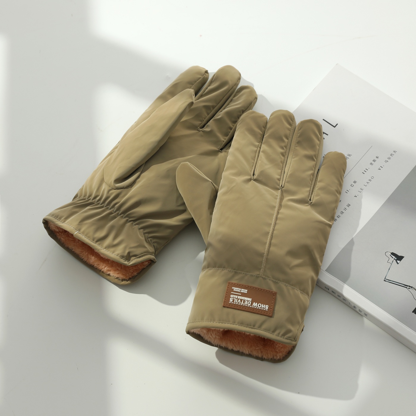 手套男冬天触屏滑雪加绒加厚棉防寒保暖手套防风防水骑车户外登山