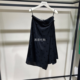AUM奥姆夏季女装显瘦樱桃印花桑蚕丝单裙专柜2680商场同款