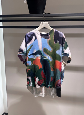 朱崇恽ZCY正品新款女装休闲宽松短袖针织衫专柜1680