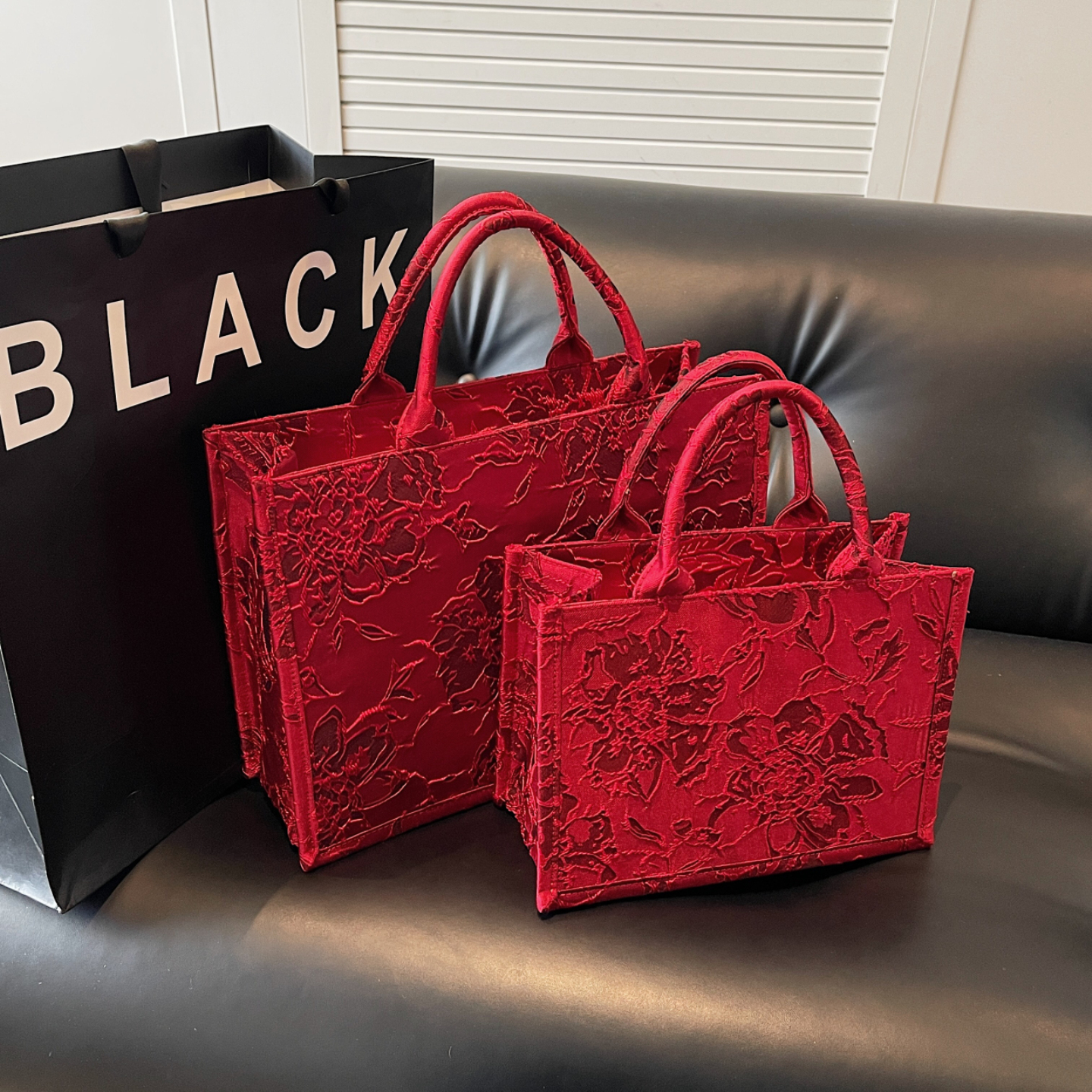 时尚中式红色大包新娘手提礼金