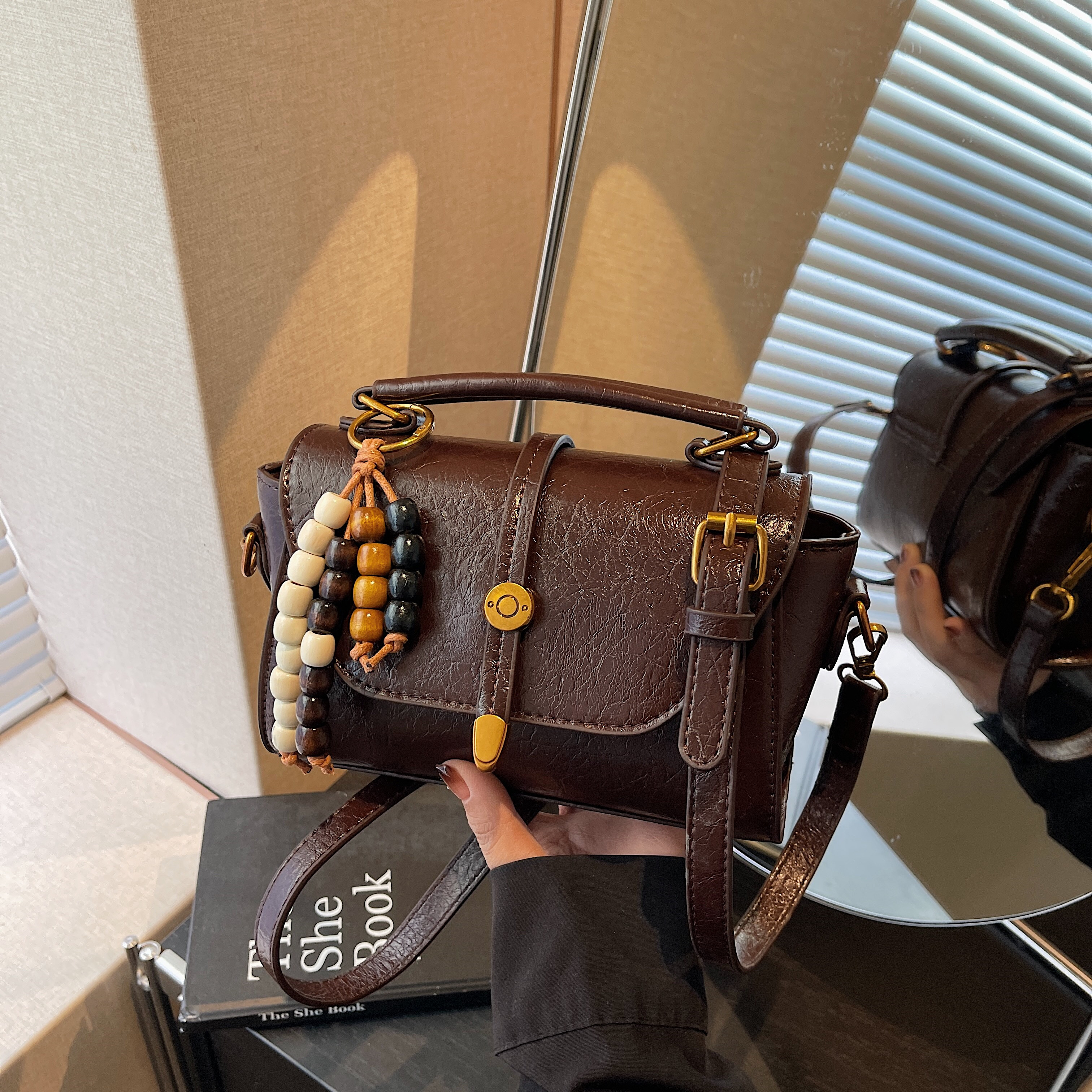 小包包女复古小方包2026新款高级感百搭手提剑桥包简约单肩斜挎包,箱包皮具/热销女包/男包,小方包,淘宝优惠券,粉丝福利购,淘宝优惠卷