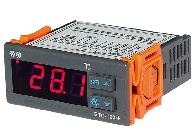 精创风冷温控器 etc-100  单传 制冷 密码 自然化霜 冷库温控器