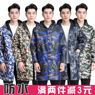 大褂劳保服加绒加厚工作服男士 耐磨搬运服防水罩衣大人女 围裙长袖