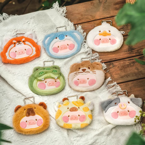 TOYZERO罐头猪LULU动物派对毛绒随身包盲盒公仔周边收纳挂件礼物