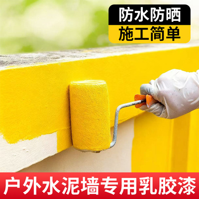 农村水泥墙面别墅墙面专用外墙漆