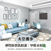 Latex paint, interior household wall repair and painting, wall paint renovation, white self-spray interior wall paint, self-brushing coating thumbnail 8