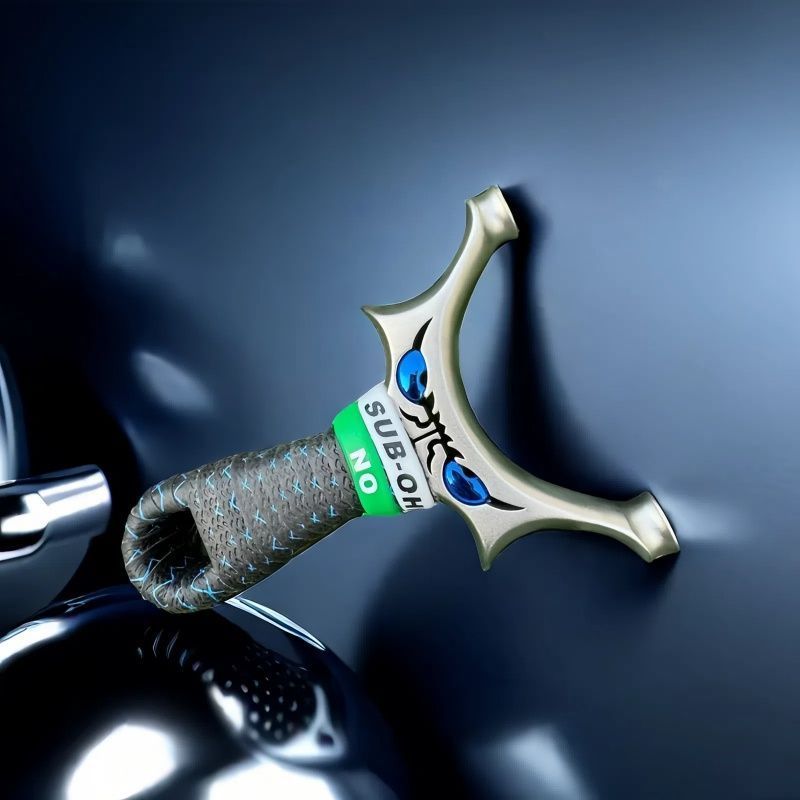 圆头飞虎新款不锈钢恶魔小怪兽直板飞虎实战竞技圆头圆撑头扁皮弓