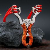 经典 金刚狼卡珠皮筋合金弹弓两股卡卡精准传统耐用弹架成年人户外