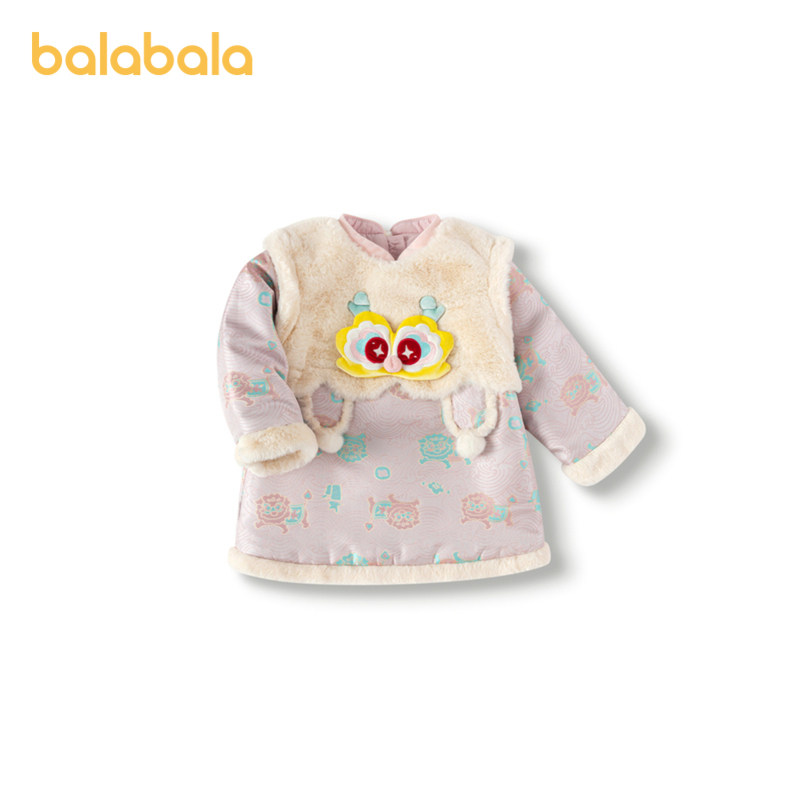 巴拉巴拉童装婴儿连衣裙儿童裙子2025新款春秋装女宝宝拜年服国风,童装/婴儿装/亲子装,连衣裙,淘宝优惠券,粉丝福利购,淘宝优惠卷