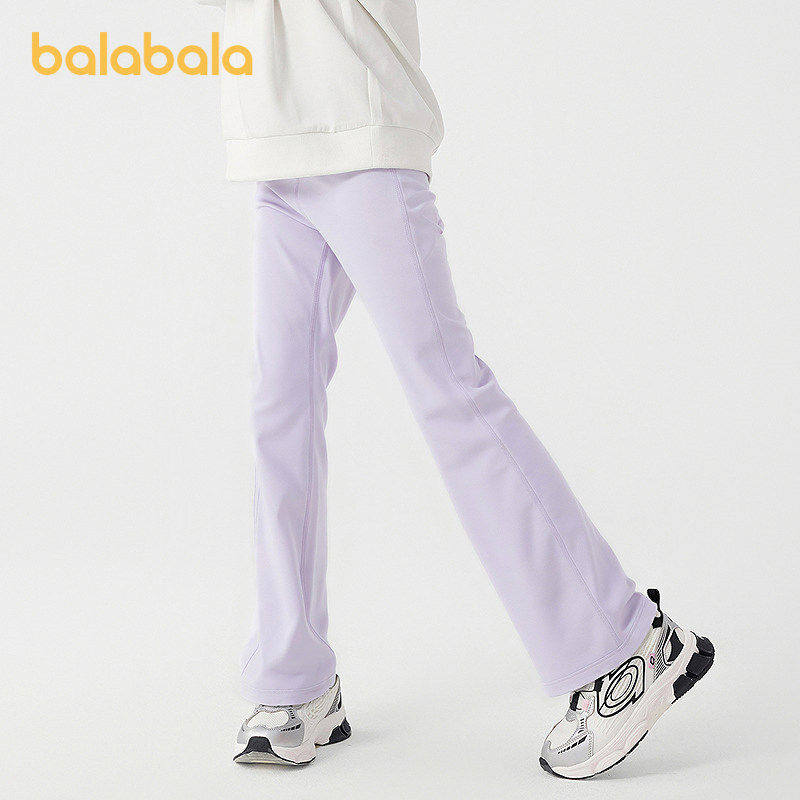 【balaOne】巴拉巴拉儿童打底裤女童裤子2026春款速干微喇瑜伽裤,童装/婴儿装/亲子装,打底裤,淘宝优惠券,粉丝福利购,淘宝优惠卷