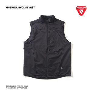 Zer0g轻量化抓绒背心2025冬防风Primaloft Evolve越野跑保暖马甲