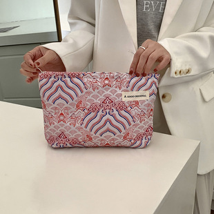 中国风文艺化妆包便携式春节旅行洗漱包内胆包护肤品收纳袋手拿包