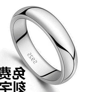 smooth s925 sterling silver ring ring male domineering men