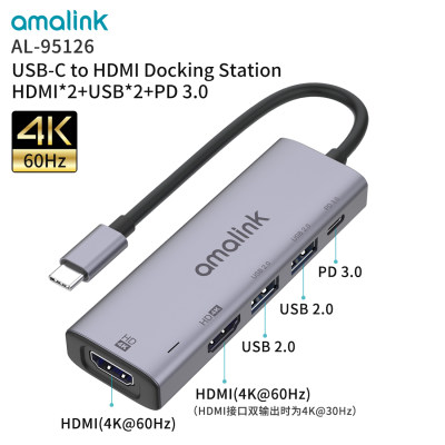 Type-C拓展坞转HDMI+USBHUB+PD