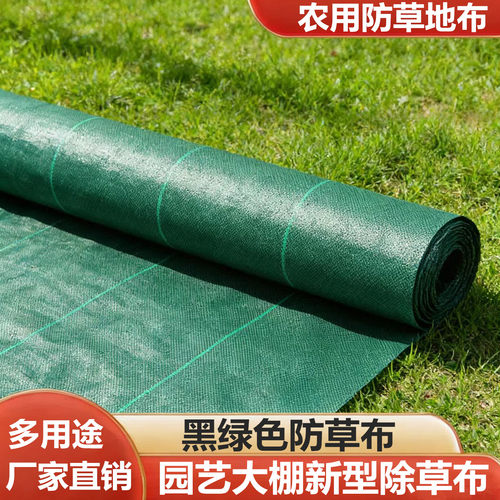 黑绿色新型除草布农用防草地布