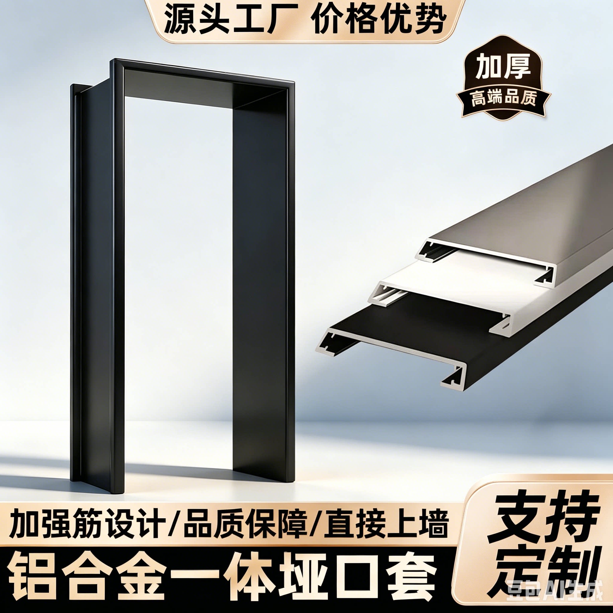 铝合金一体成型垭口套图片