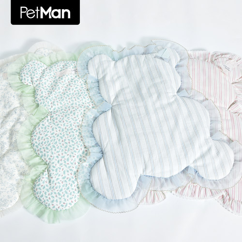 PetMan小熊垫子&方垫抗菌软糯婴儿可用双层棉纱推车宠物游戏垫