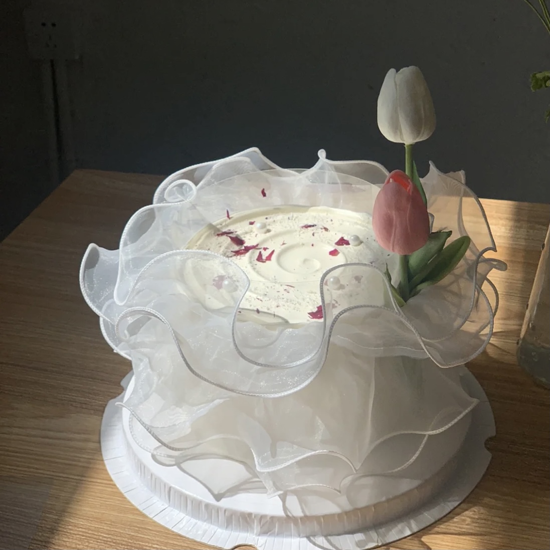 珍珠木耳围巾蛋糕装饰