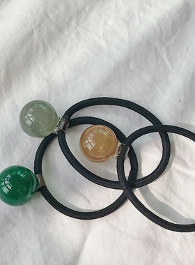 韩国GrainDeBeaute/Aznavour发圈发绳头绳简约百搭圆球发饰头饰女