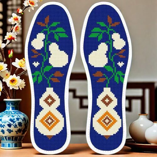 马年新款十字绣鞋垫透气耐脏