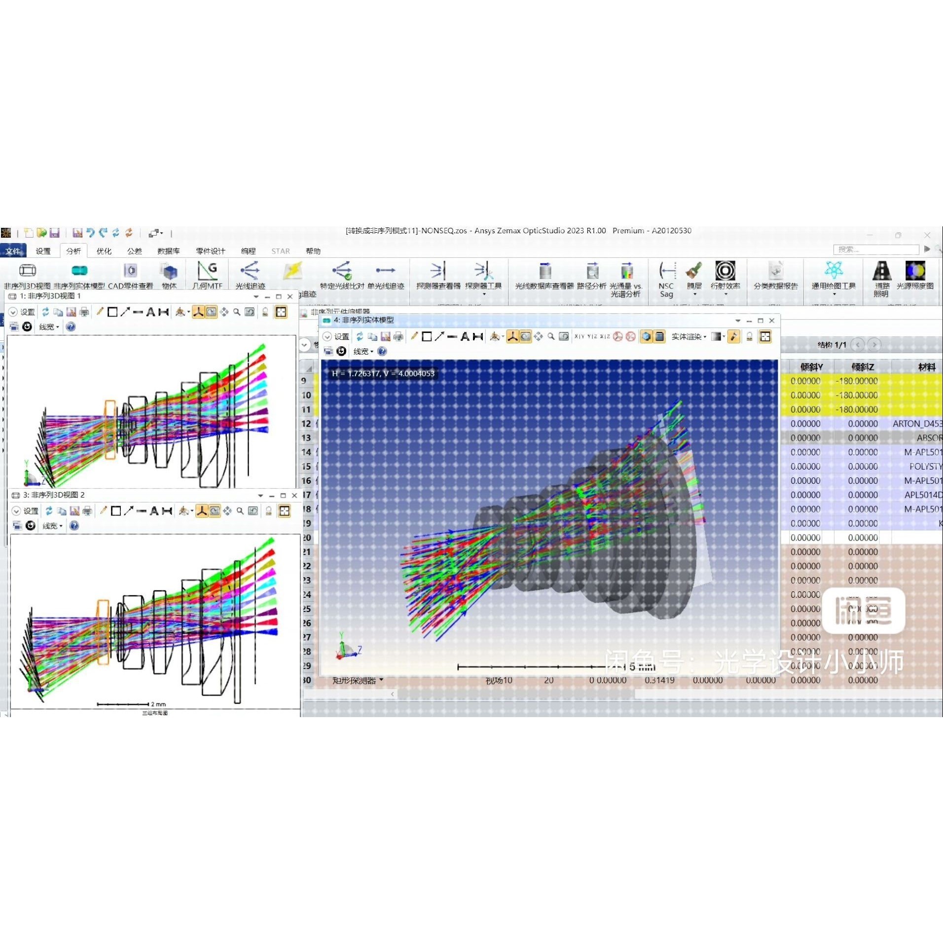 zemax手机镜头可见光波段光学设计独家全过程源文件