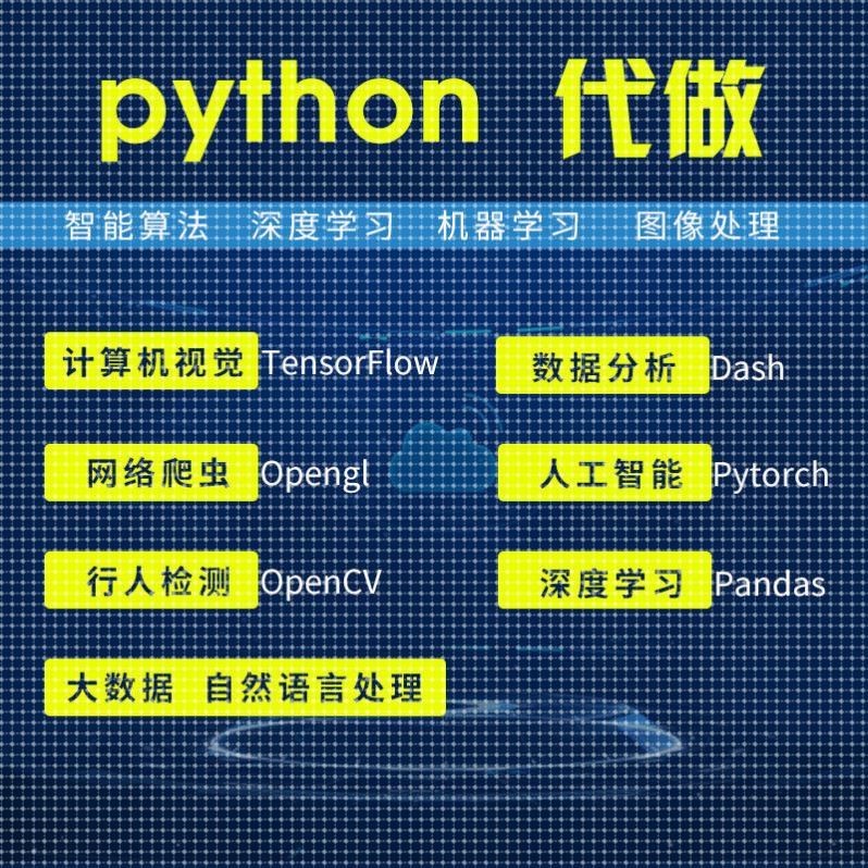 python深度机器合约nlp图像算法OpenCV强化学习pytorch代做matlab