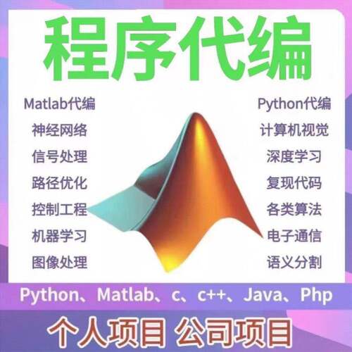 matlab代编程序python代码深度机器学习图像信号处理算法通信彷真