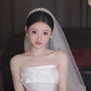 ETE正品新款珍珠韩系小皇冠气质百搭简约款0494新娘头饰