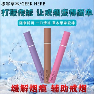 极客升级二代草本果味吸棒水果味嘴替薄荷戒替代品替代棒无烟棒