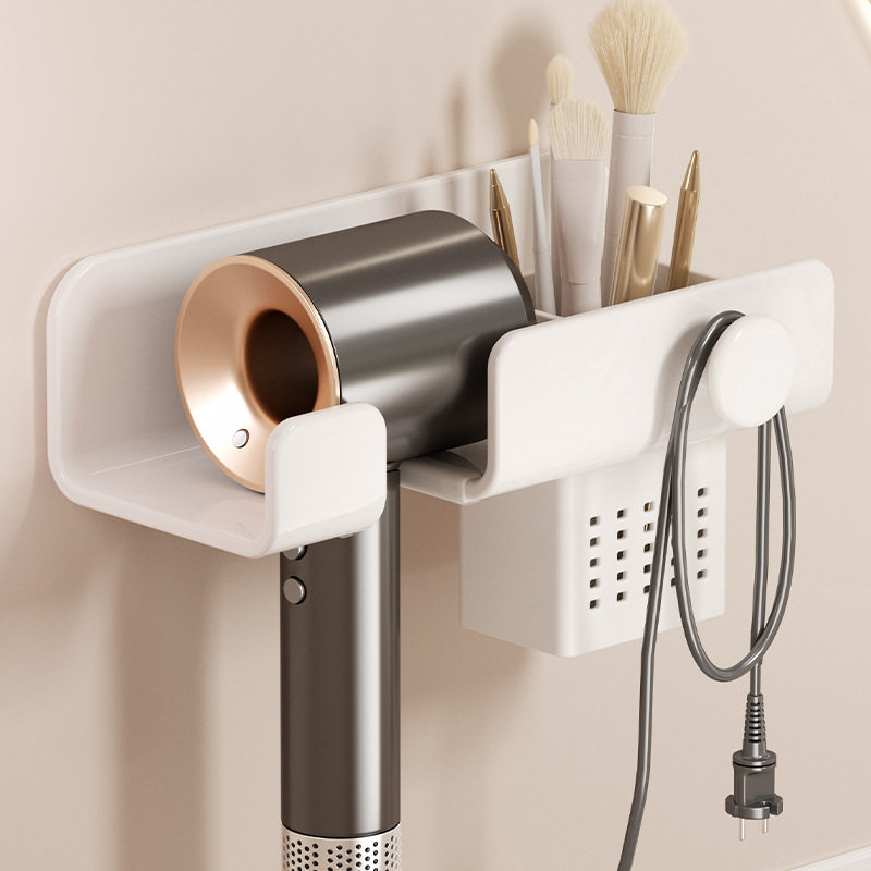吹风机置物架免打孔卫生间壁挂式电吹风支架浴室挂墙式风筒收纳架