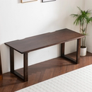 胡桃木大板桌 电脑桌 北美黑胡桃实木电脑桌 家用侘寂中古风书桌式