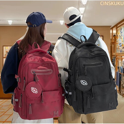 法国专柜CinsKuku~大容量初中生书包女生扎染设计感高中生背包男