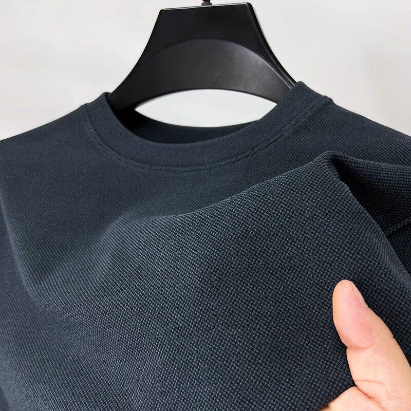 高端德芙绒！亲肤舒适！复古圆领男士卫衣春秋季新款潮牌长袖t恤