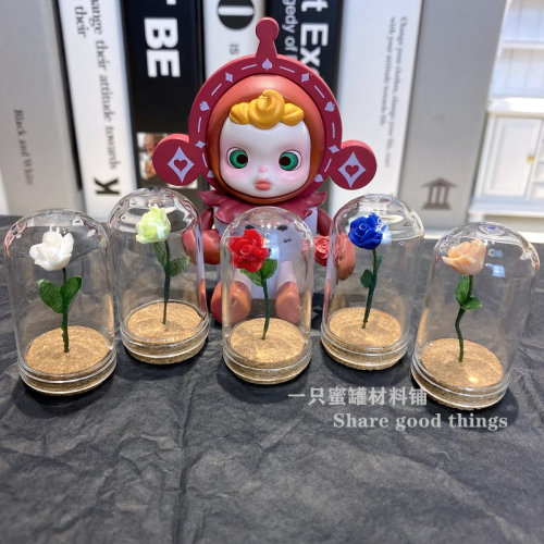 娃娃屋仿真迷你玫瑰花植物花配件微缩场景模型摆件diy饰品材料
