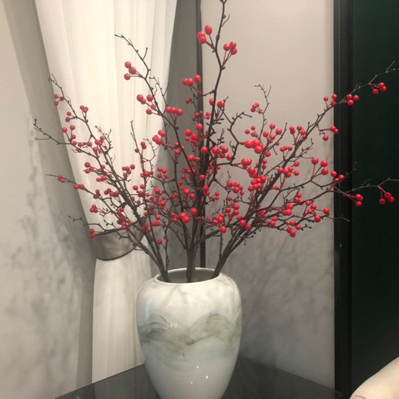 景德镇陶瓷干花花瓶摆件客厅桌面插花神器水培器皿小花盆陶罐陶盆