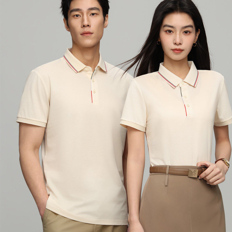 polo衫定制企业工作服翻领短袖工装t男女同款文化衫印字刺绣logo