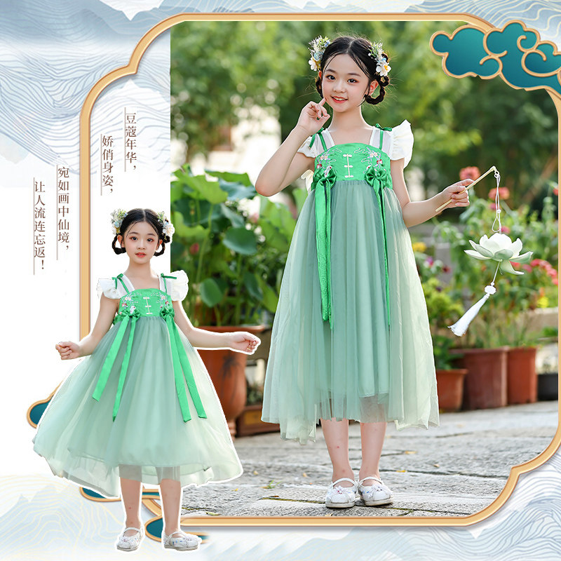 卓畅新款儿童汉服连衣裙