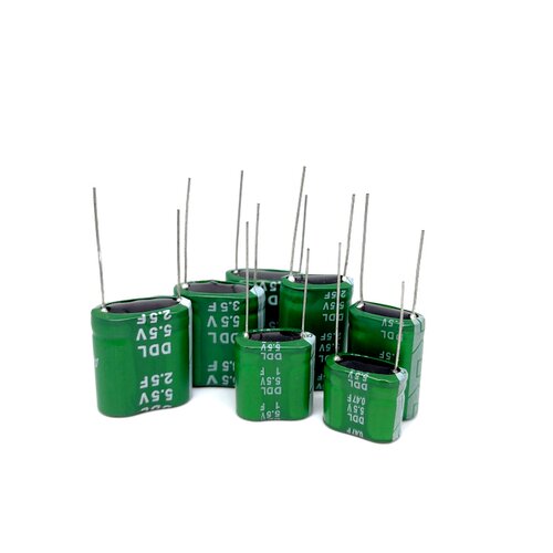 超级法拉电容5.5V/5V0.47F/1F/2.5/5F/10/0.22F 6V1.5F万裕组合型