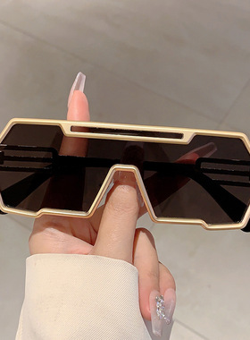 机能风复古机械蒸汽朋克太阳镜男