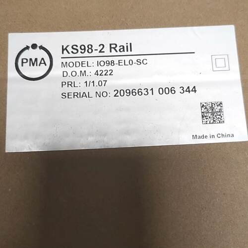 议价IO98-EL0-SC KS98-2 Rail PMA温控模块 工控自动化配件维修