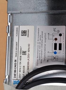 议价D4E180-CA02-36 ebmpapst风机 230V 180工业散热风机维修