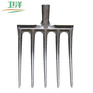 2399五齿钢叉单头多功能环卫开荒翻地松土工具铁叉子草叉 卫洋WYS
