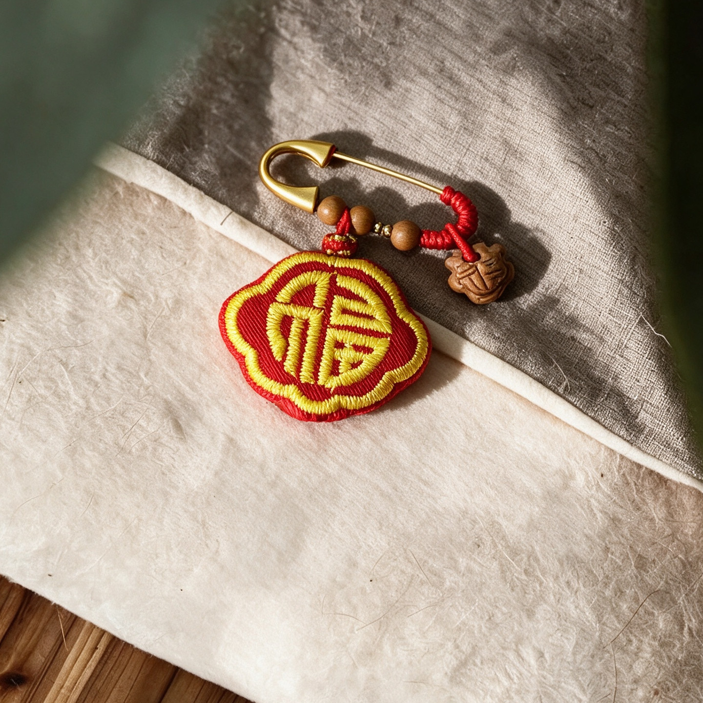 宝宝胎发收纳保存袋孕妇朱砂包桃核别针挂件装平安符护身符袋空袋