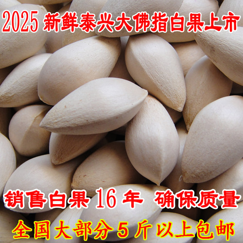 新鲜大白果泰兴大佛指五斤包邮