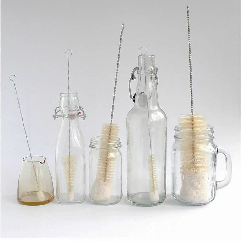 德国Redecker杯刷套装多尺寸杯瓶刷奶瓶刷水壶刷清洁刷子5件套