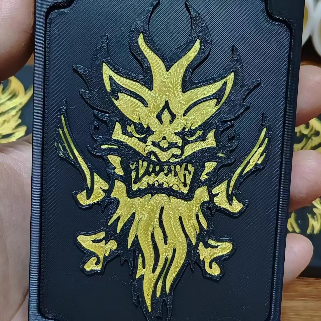 没事打着玩 成龙历险记自创暗影军团令牌图案安装3D打印服务定制