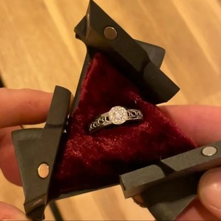 没事打着玩 动能旋转机械变形表白戒指盒颜色可选3D打印可定制