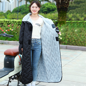 电动车挡风被冬季 加绒加厚电瓶车保暖防风衣摩托车骑行防寒服冬款