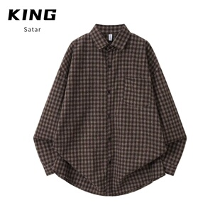 潮流百搭休闲外套 日系港风ins宽松衬衣男生夏季 2026字母长袖 衬衫